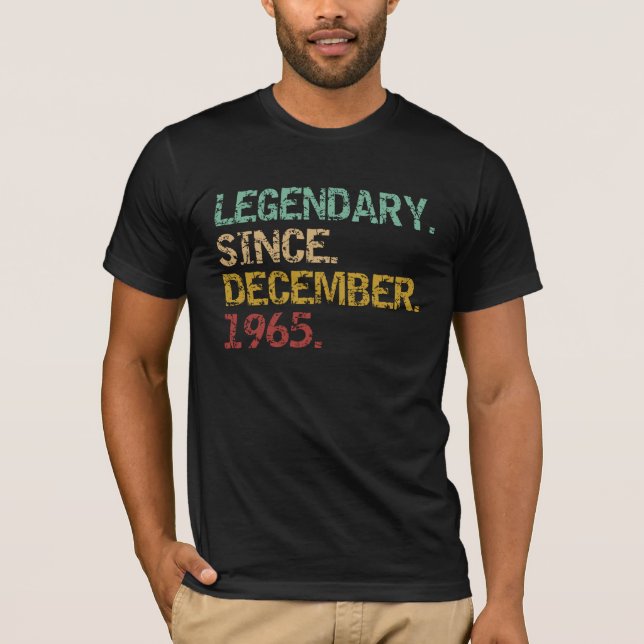 T-shirt Légendaire depuis décembre 1965 (Devant)