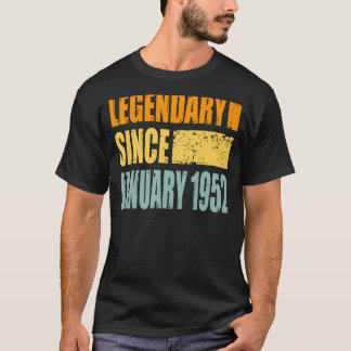T-shirt Légendaire Depuis Janvier 1952