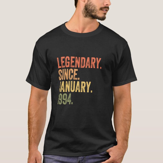 T-shirt Légendaire depuis janvier 1994 30 ans 30e annivers (Devant)