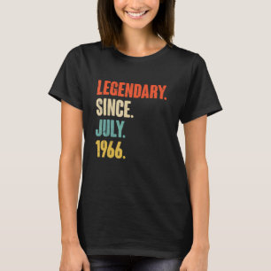 T-shirt Légendaire depuis juillet 1966 56 ans 56e annivers