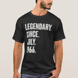 T-shirt Légendaire depuis juillet 1966 56 ans 56e annivers