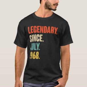 T-shirt Légendaire depuis juillet 1968 54 ans 54e naissanc