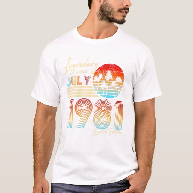 T-shirt Légendaire depuis juillet 1981 (Devant)