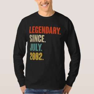T-shirt Légendaire depuis juillet 2002 20 ans 20e annivers