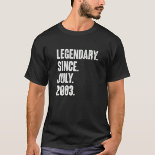 T-shirt Légendaire depuis juillet 2003 19 ans 19e annivers