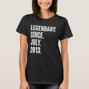T-shirt Légendaire depuis juillet 2013 9 ans 9e anniversai