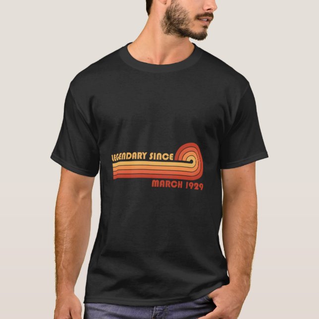 T-shirt Légendaire depuis mars 1929 (Devant)