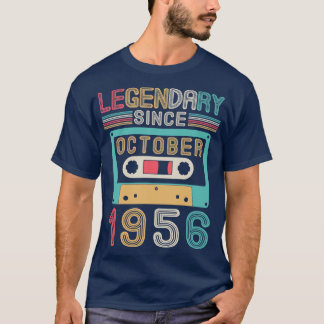 T-shirt Légendaire depuis octobre 1956 Joyeux anniversaire