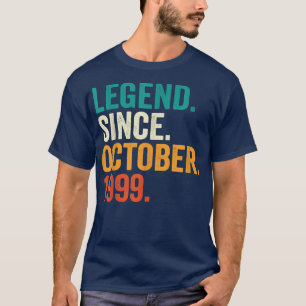 T-shirt Légendaire depuis octobre 1999 Cadeaux 23 ans 23èm