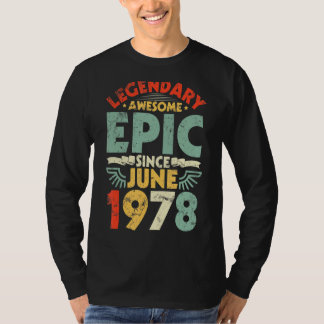 T-shirt Légendaire Épopée stupéfiante depuis juin 1978 Ann