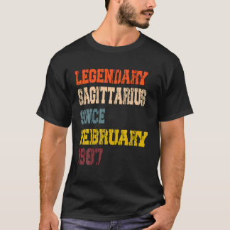 T-shirt Legendary Sagittarius Since February 1987