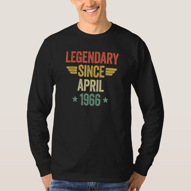 T-shirt Legendary Since April 1966 (Devant)