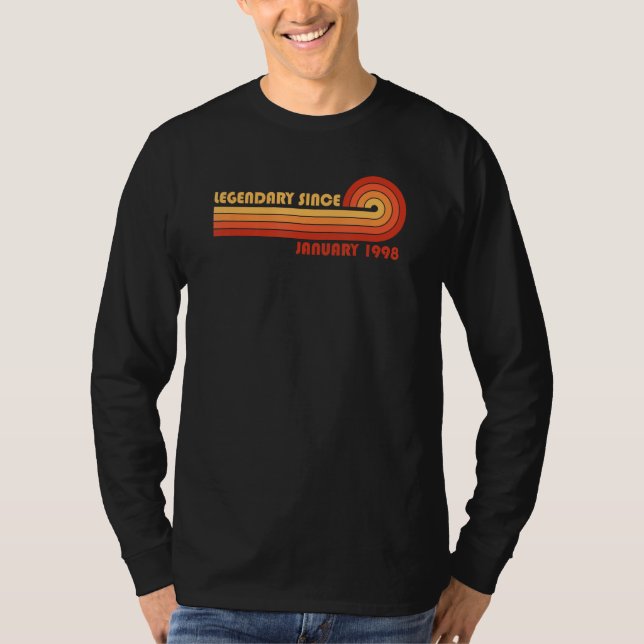 T-shirt Legendary Since January 1998 (Devant)