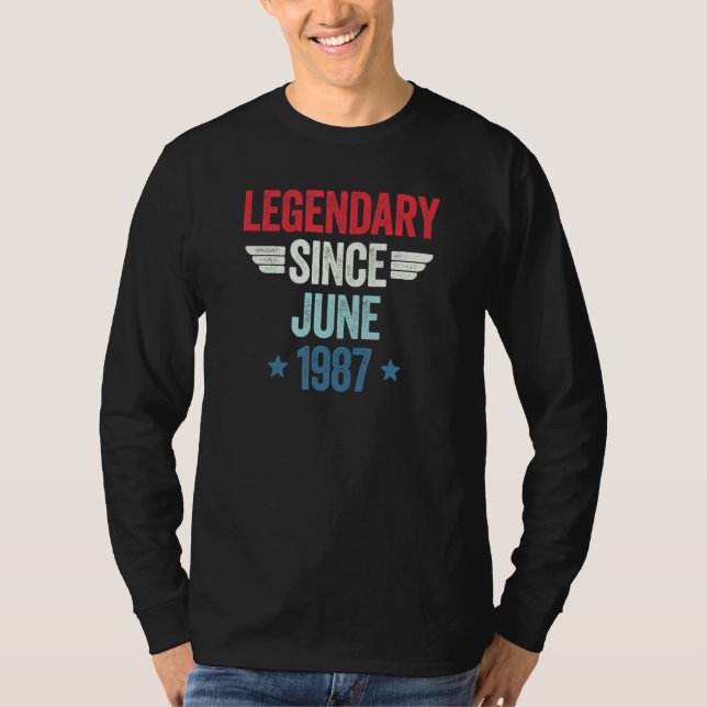 T-shirt Legendary Since June 1987_1 (Devant)