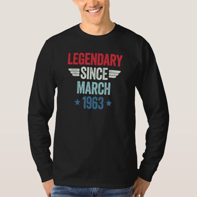 T-shirt Legendary Since March 1963_1 (Devant)
