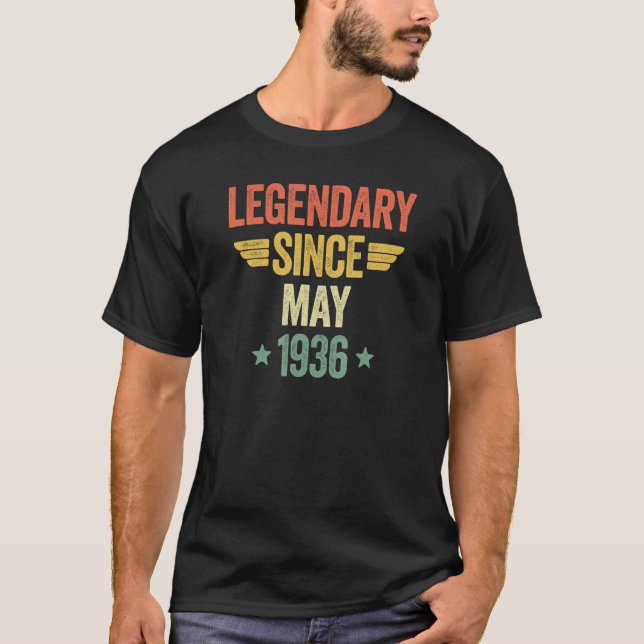 T-shirt Legendary Since May 1936 (Devant)