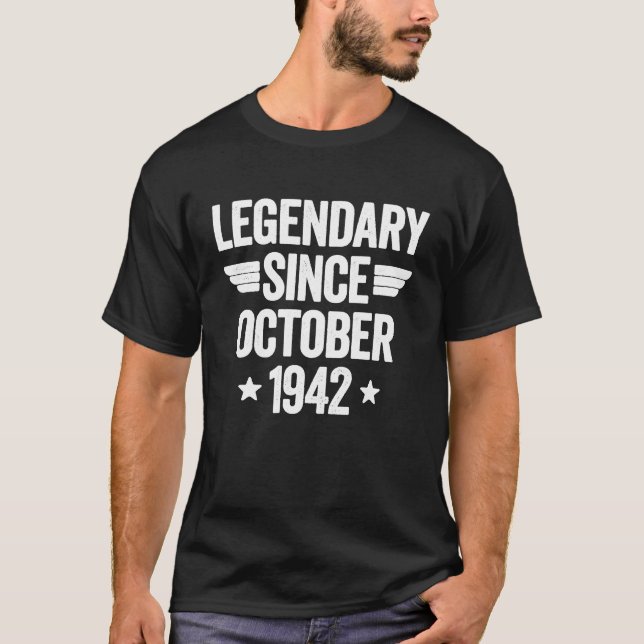 T-shirt Legendary Since October 1942 (Devant)