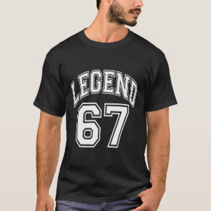 T-shirt Légende 67 Numéro Équipe Universitaire - 67e Anniv