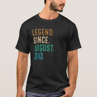 T-shirt Légende 9 ans depuis août 2013 9e anniversaire