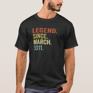T-shirt Légende de 12 ans depuis son anniversaire de 12 an