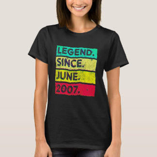 T-shirt Légende de 15 ans d'âge depuis juin 2007 15e B