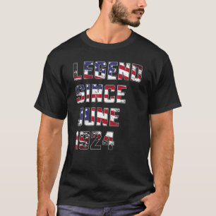 T-shirt Légende de 98 ans depuis juin 1924 98e anniversair
