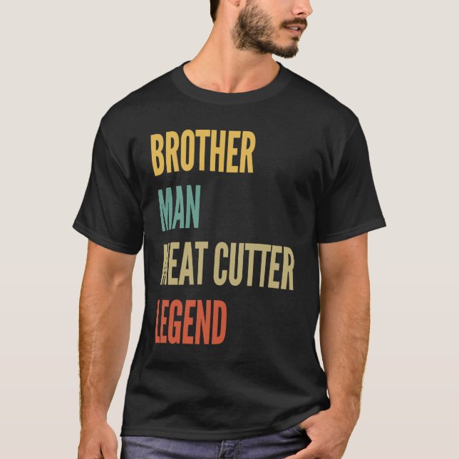 T-shirt Légende de la découpe de viande Brother Man (Devant)