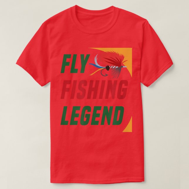 T-shirt Légende de la pêche à la mouche Pêcheur pêcheur pê (Design devant)