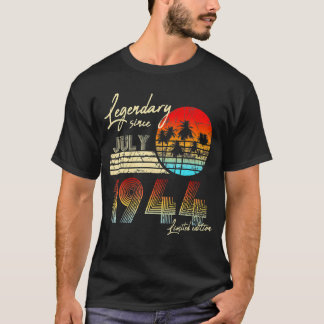 T-shirt Légende de l'anniversaire depuis juillet 1944