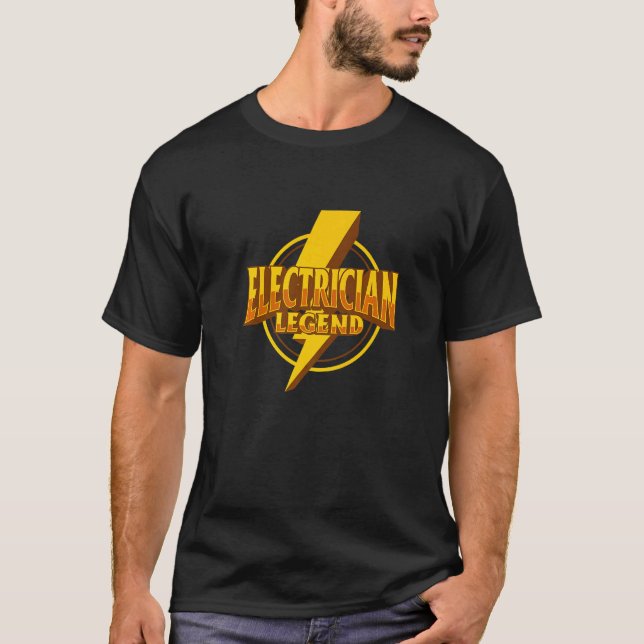 T-shirt Légende de l'électricien Artiste de travail électr (Devant)