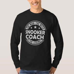 T-shirt Légende de l'entraîneur de snooker mythe masculin