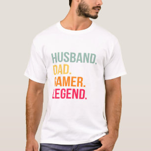 T-shirt Légende de père gamer et mari