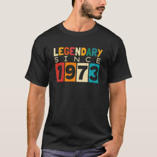 T-shirt Légende depuis 1973 51e anniversaire