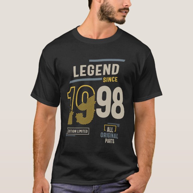 T-shirt Légende depuis 1998 25 ans (Devant)
