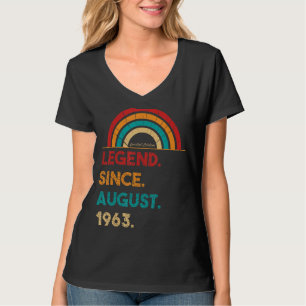 T-shirt Légende Depuis Août 1963 59ème Anniversaire Né En 