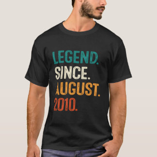 T-shirt Légende depuis août 2010 13e pour