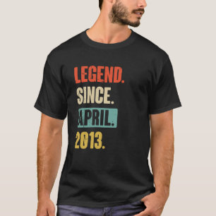 T-shirt Légende depuis avril 2013 Anniversaire 10ème Décor