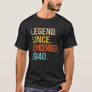 T-shirt Légende Depuis Décembre 1940 81E Anniversaire 81 A