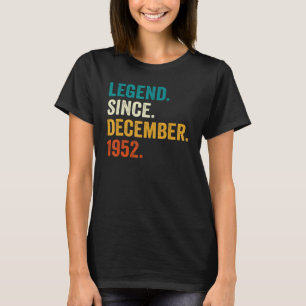T-shirt Légende depuis décembre 1952 70e anniversaire 70 a