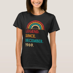 T-shirt Légende depuis décembre 1969 53ème anniversaire Né