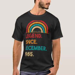 T-shirt Légende depuis décembre 1985 37ème anniversaire Né