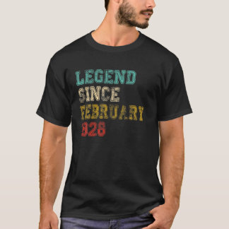 T-shirt Légende Depuis Février 1928 94E Anniversaire Cadea