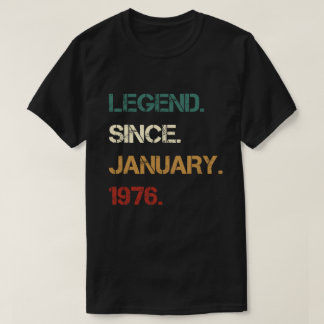 T-shirt Légende depuis janvier 1976