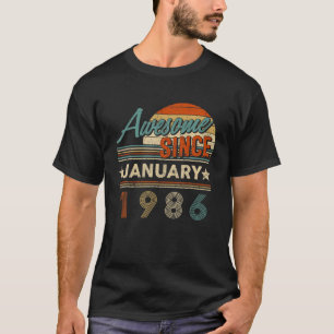 T-shirt Légende Depuis Janvier 1986 36E Anniversaire De Qu