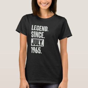 T-shirt Légende depuis juillet 1965 57 Ans 57e Anniversair