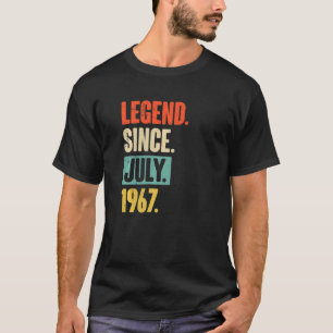 T-shirt Légende depuis juillet 1967 55 ans 55e anniversair