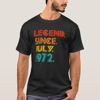 T-shirt Légende Depuis Juillet 1972 Naissance De L'Idée D'