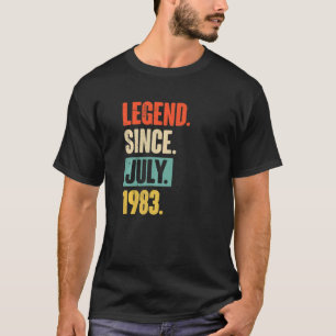 T-shirt Légende depuis juillet 1983 39 ans 39e anniversair