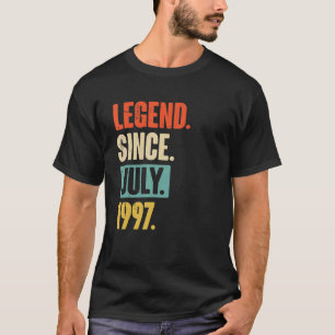 T-shirt Légende depuis juillet 1997 25 ans 25e anniversair