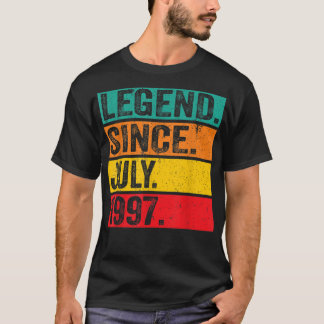 T-shirt Légende depuis juillet 1997 25e anniversaire 25 an